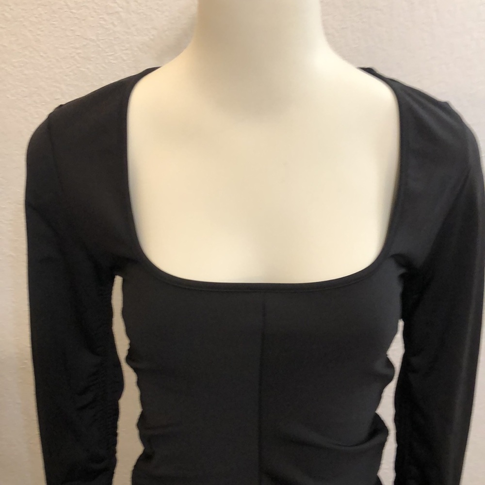 Rare London Black Drawstring Ruched Cyclistsuit - Picture 3 of 15